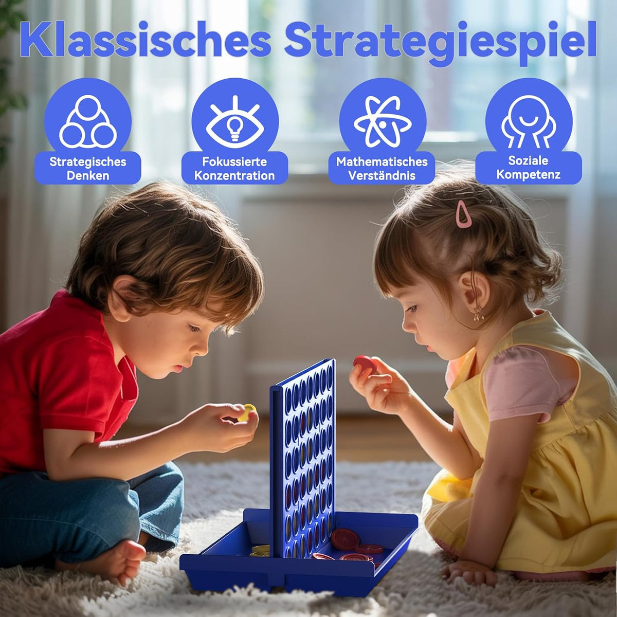 Pup Go Standard-Größe 4 in Einer Reihe Brettspiele für Kinder ab 3+ Jahren