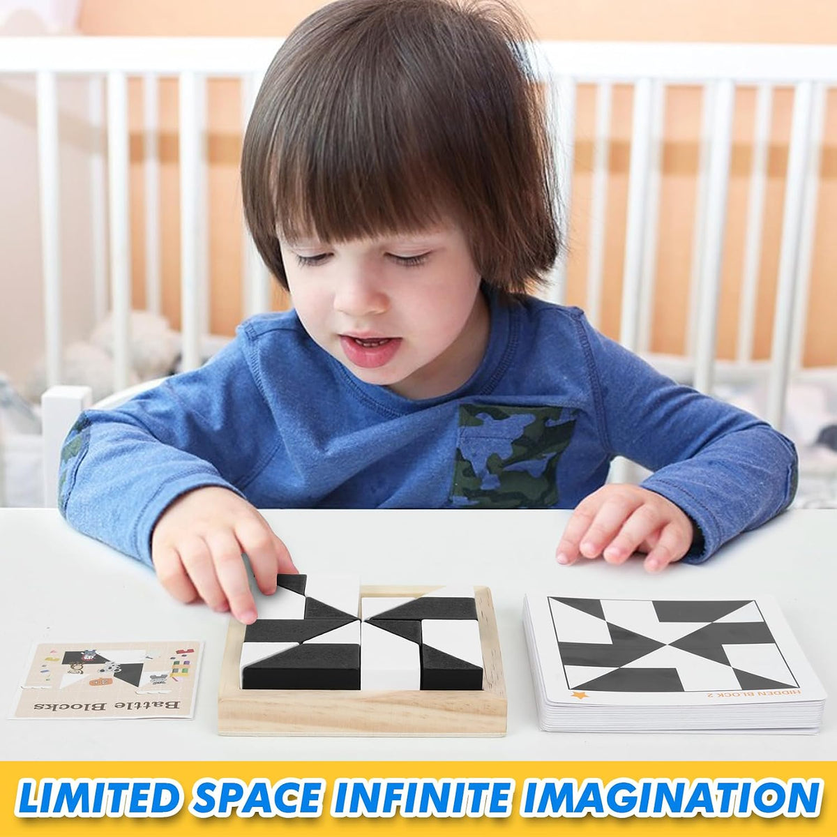 QZMTOY Brain Puzzle Spiel IQ Puzzle Game Holz Brain Teasers Puzzles